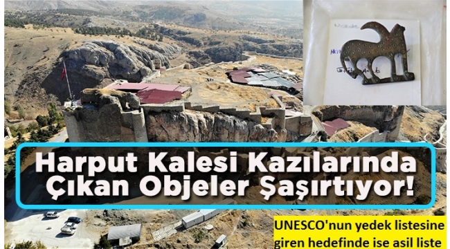 Harput Kalesi'nde 7 yılda 110 bin adet obje.