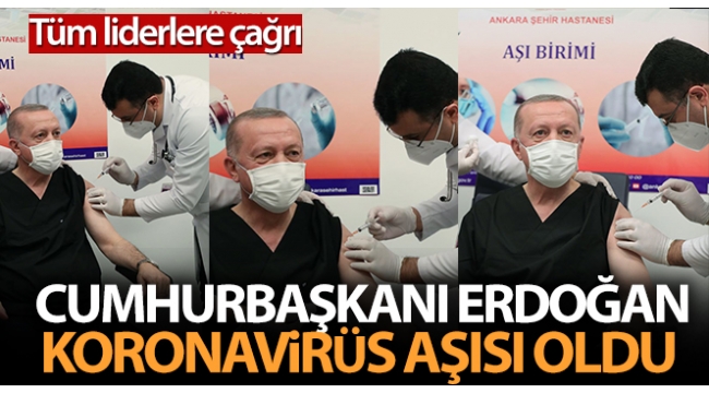 Son dakika: Başkan Erdoğan Kovid-19 aşısı oldu ve Telegram'dan mesaj paylaştı..