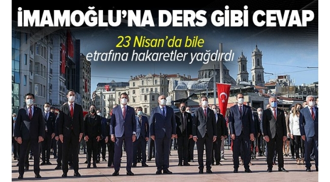 CHP'li İBB Başkanı Ekrem İmamoğlu 23 Nisan'da provokasyona kalkıştı! İstanbul Valiliği'nden İmamoğlu'na ders gibi cevap 