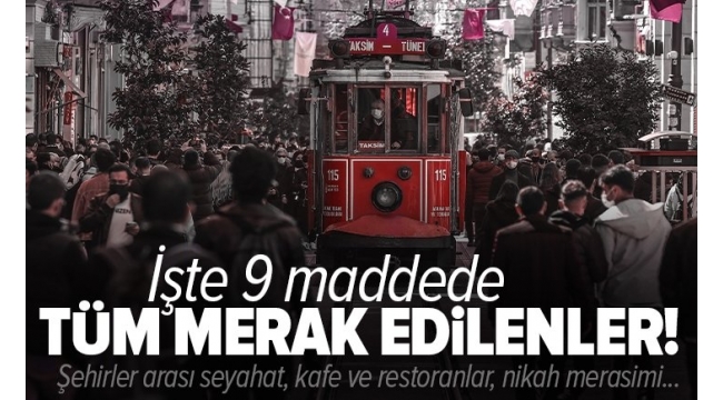 Son dakika | Genelgede sokağa çıkma yasağı ve seyahat yasağıyla ilgili önemli detay