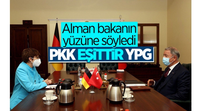 Son dakika: Bakan Hulusi Akar'dan Almanya'ya net mesaj! "PKK eşittir YPG!". 