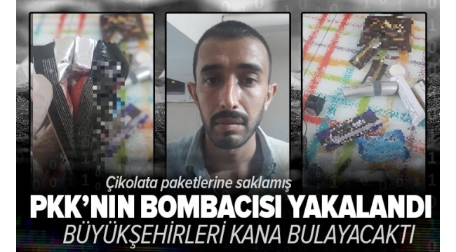 Son dakika: PKK'lı terörist çikolata ve kek ambalajlarına gizlediği patlayıcıyla yakalandı! Metropollerde eylem yapacaktı 