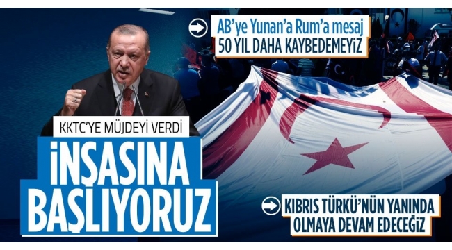 Son Dakika... Başkan Erdoğan KKTC'de: Merakla beklenen müjdeyi açıkladı