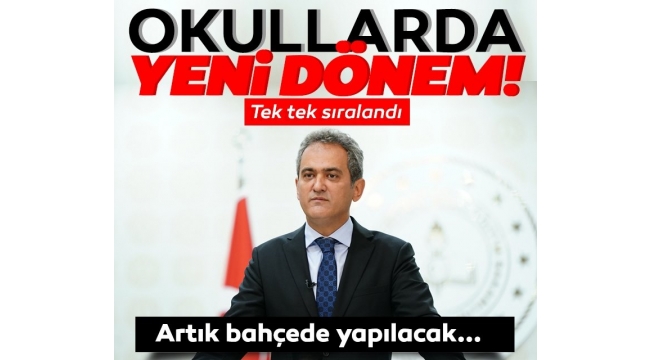 Milli Eğitim Bakanı Mahmut Özer: 6 Eylül'de öğrencilerimizi okullarımızda karşılamaya hazırız
