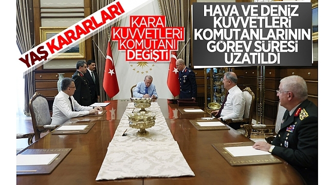 Yüksek Askeri Şura toplantısı sona erdi! İşte Başkan Erdoğan'ın onayladığı YAŞ kararları