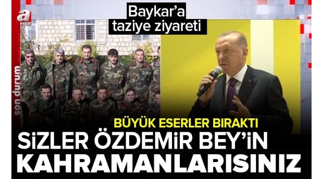 Başkan Erdoğan'dan Özdemir Bayraktar için Baykar tesislerine taziye ziyareti. 