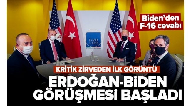 Son dakika: Başkan Erdoğan ABD Başkanı Biden ile bir araya geldi! 
