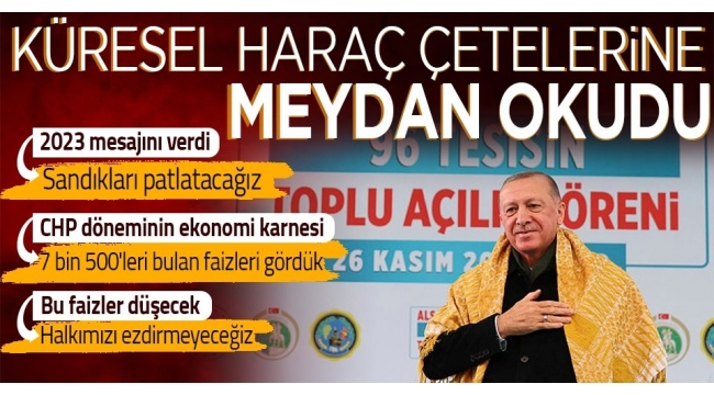 Cumhurbaşkanı Erdoğan: 19 yıldır bu ekonomi politikasının hazırlıklarını yapıyoruz 