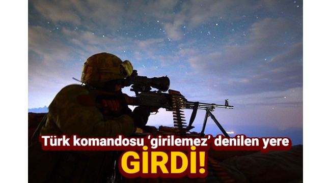 Komandolar terör örgütü PKK'nın sözde bölge sorumlularının kullandığı mağarayı ele geçirdi. 