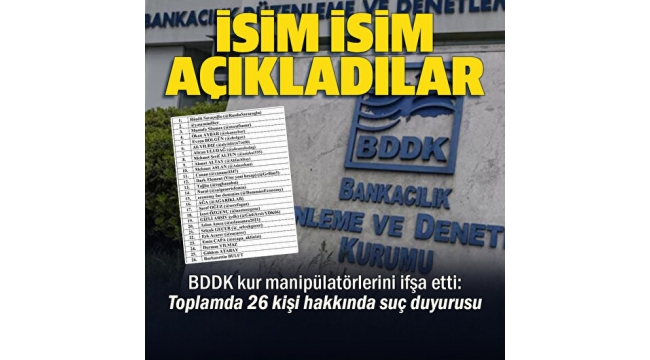 Son dakika: BDDK'dan Durmuş Yılmaz ve 25 kişi hakkında suç duyurusu!