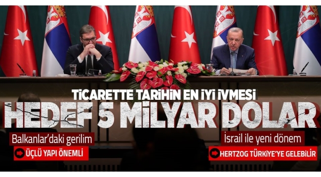 Türkiye-Sırbistan görüşmesinde Erdoğan'dan dikkat çeken Bosna mesajı 