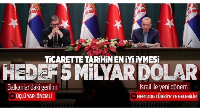 Türkiye-Sırbistan görüşmesinde Erdoğan'dan dikkat çeken Bosna mesajı