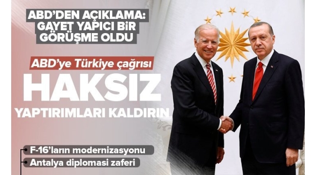 Türkiye diplomaside tarih yazıyor! Başkan Erdoğan'la görüşen Biden'dan övgü dolu sözler 