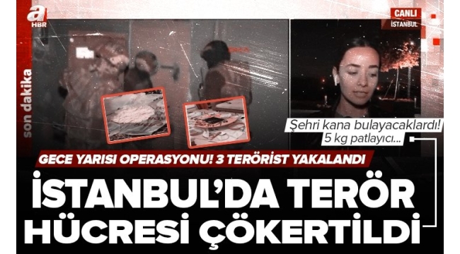 İstanbul'un Sancaktepe ilçesinde DKP-BÖG terör hücresi çökertildi. Hücre evinde 3 terörist ve patlamaya hazır 5 kg patlayıcı ele geçirildi. 