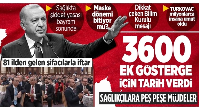 Son dakika: Cumhurbaşkanı Erdoğan sağlıkta şiddet yasası ve 3600 ek gösterge için tarih verdi