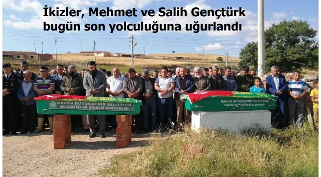 Girdikleri gölette boğulan ikizler defnedildi 