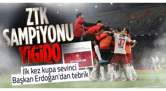Kayserispor - Sivasspor: 2-3 Türkiye Kupası'nda şampiyon Sivasspor!