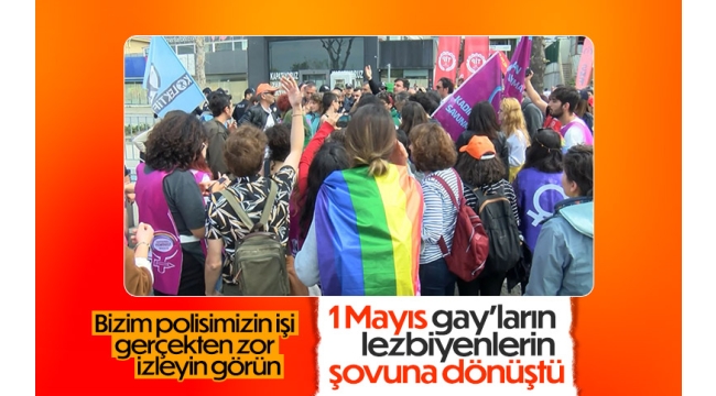 LGBT sapkınları polise zor anlar yaşattı: Maltepe'de 1 Mayıs miting alanı girişinde gerginlik 