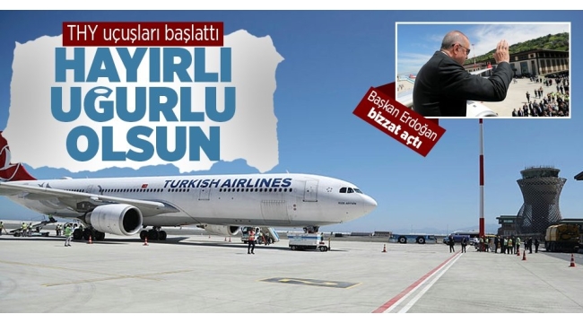 Son dakika: Rize Artvin Havalimanı projesi hizmete girdi! Açılışı Başkan Erdoğan ve Aliyev birlikte yaptı