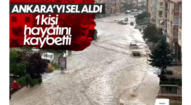 Son dakika haberi: Çatılar uçtu, ağaçlar devrildi! Ankara'da sel can aldı! 