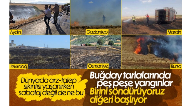 Türkiye'de peş peşe buğday tarlaları yanıyor! Bu da mı tesadüf… 