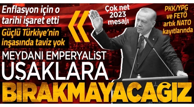 Cumhurbaşkanı Erdoğan, 2023'te yapılacak seçimlerle ilgili konuştu