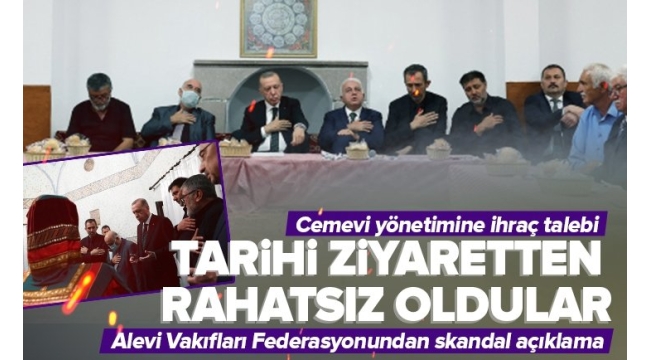 Alevi Vakıfları Federasyonu Erdoğan'ın ziyaret ettiği cemevi yönetimine ihraç süreci başlattı 