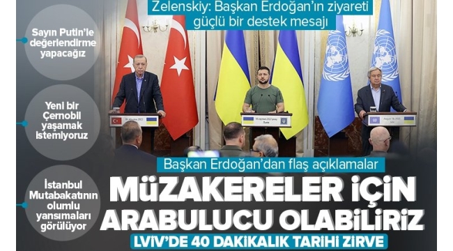 Başkan Erdoğan müzakere masasını işaret etti: Tüm mesele, müzakere masasına giden en kısa ve adil yolu tespit etmek 