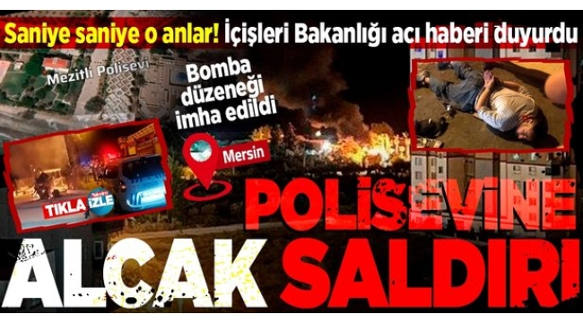 Mersin'de polisevine silahlı saldırı! 1 polis şehit oldu 