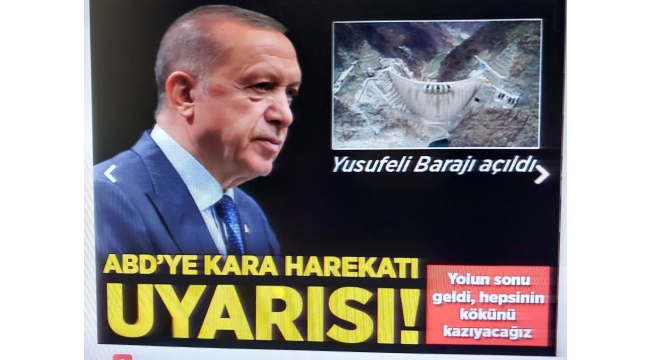 Yusufeli Barajı açıldı... Erdoğan'dan kara harekatı mesajı: En kısa sürede tankımızla, askerimizle kökünü kazıyacağız 