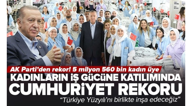 Başkan Erdoğan Denizli'de kadın işçilerle buluştu: Cumhuriyet rekorunu kırdı 