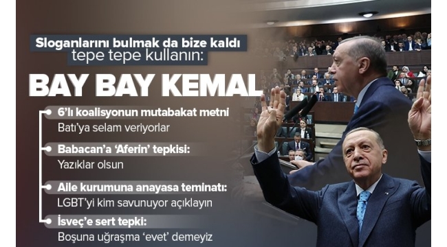 Başkan Erdoğan'dan 6'lı koalisyonun ortak mutabakat metnine tepki: Bunlar vaatleriyle Batı'ya selam veriyor   