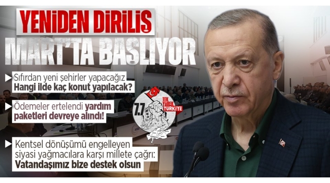 Başkan Recep Tayyip Erdoğan ile MHP Lideri Devlet Bahçeli deprem bölgesinde!
