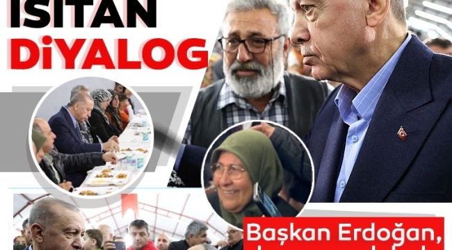 Başkan Recep Tayyip Erdoğan Adıyaman'da depremzedelerle iftar programında: Gittiğimiz her yerde herkes 'başkanım ne olur bizi bunlara bırakmayın' diyor. 