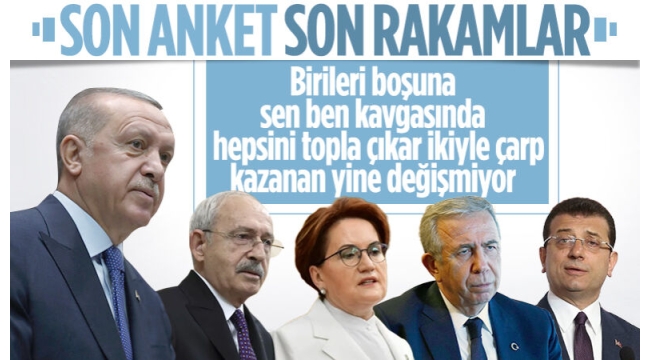 İşte son anket sonuçları! Başkan Erdoğan ve AK Parti'den rakiplerine büyük fark 