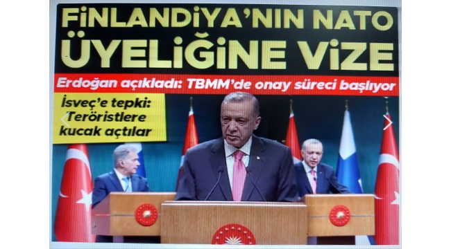 Türkiye'den Finlandiya'nın NATO üyeliğine onay! Başkan Erdoğan: TBMM sürecini başlatıyoruz 