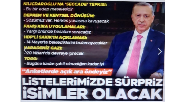 Başkan Recep Tayyip Erdoğan'dan gündeme özel açıklamalar! Seçim anketlerinde son durum ne? 