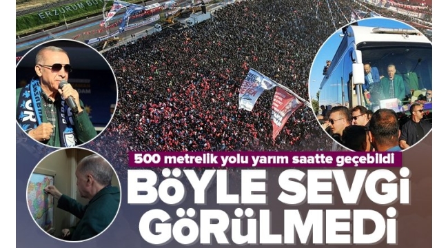 Başkan Recep Tayyip Erdoğan'dan Erzurum Mitingi'nde flaş açıklamalar: 14 Mayıs'ta zaferle çıkacağız!  
