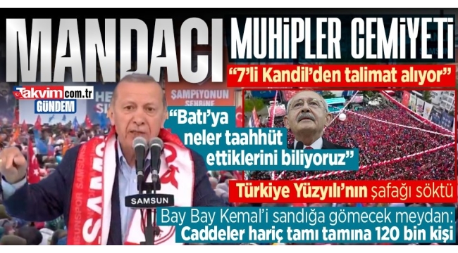 Başkan Recep Tayyip Erdoğan'dan Samsun'da önemli açıklamalar: Kemal Kılıçdaroğlu talimatı Kandil'den alıyor