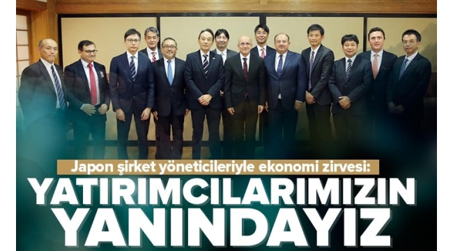 Türkiye'ye yatırım artışı konuşuldu! Mehmet Şimşek, Japon şirket temsilcileri ile buluştu 