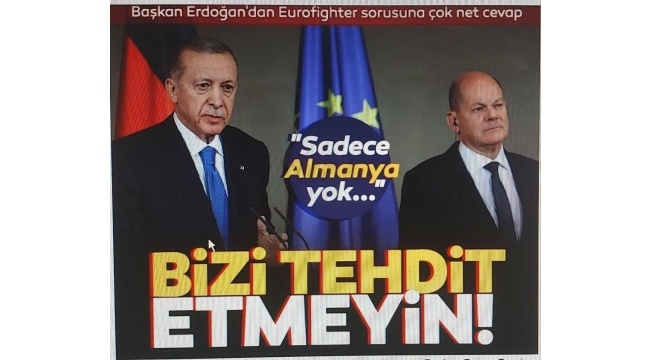 Başkan Erdoğan ile Almanya Başbakanı Scholz ortak basın toplantısında açıklamalarda bulundu