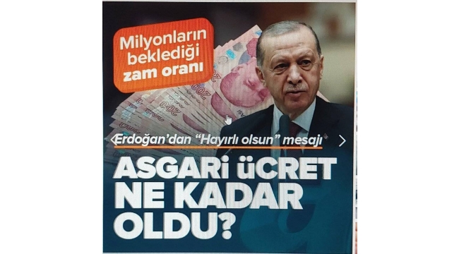 Yeni asgari ücret resmen belli oldu! Yüzde 49'luk artış ile asgari ücret 17 bin 2 TL'ye yükseldi