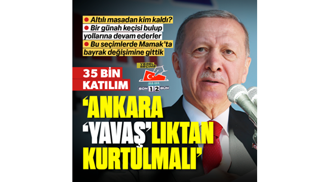Başkan Erdoğan: Belediye kapısını kimseye kapatmadık 
