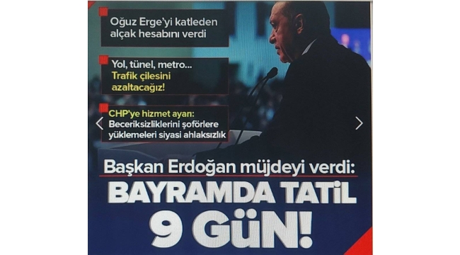 Başkan Erdoğan'dan Şoför Esnafları ile İftar Programı'nda önemli açıklamalar | Kamuya müjde: Ramazan Bayramı tatili 9 gün oldu 
