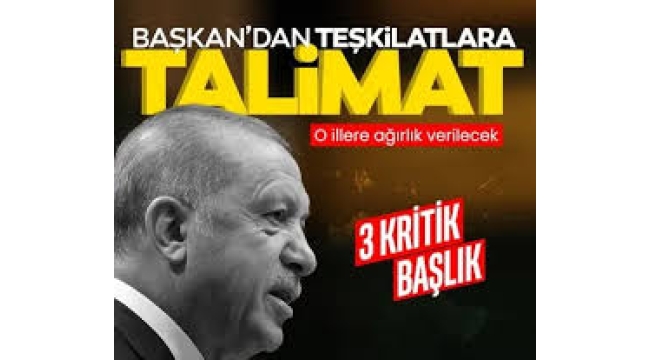 Başkan Recep Tayyip Erdoğan'dan teşkilatlara bayram talimatı: Küskün seçmenin gönlüne girilecek 