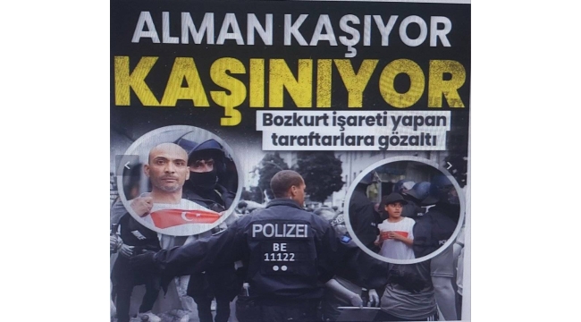 Alman polisinden skandal: Türk taraftarlar 'siyasi mesaj' bahanesiyle gözaltına alındı