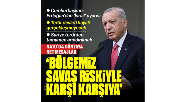 Başkan Erdoğan'dan ABD'de flaş açıklamalar | Türkiye'nin kırmızı çizgisini çizdi: Terör devleti hayali asla gerçekleşmeyecek
