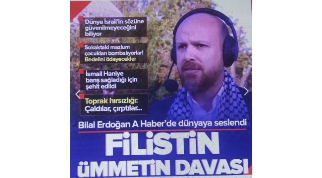Bilal Erdoğan'dan katil İsrail'e 'Haniye' tepkisi: Tam bir kalleşlik