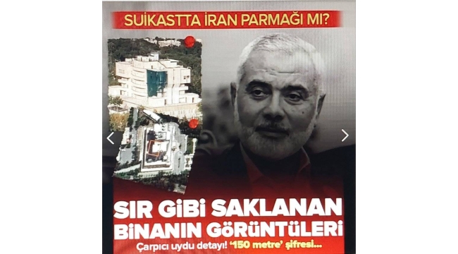 Hamas Lideri İsmail Haniye'nin suikasta uğradığı binanın görüntüleri ortaya çıktı! Şok iddia: Hava saldırısı değil yakından roket! | Suikastta İran'ın parmağı mı var?