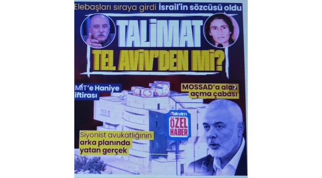 PKK elebaşı Duran Kalkan ve Bese Hozat İsrail'in sözcüsü oldu! MİT'e 'Haniye' iftirası MOSSAD'a alan açma çabası: Talimat Tel Aviv'den mi?